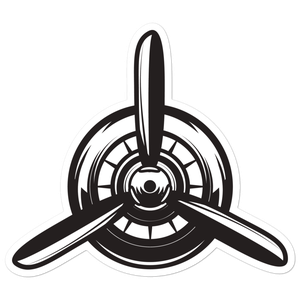 Airplane Propellers Sticker