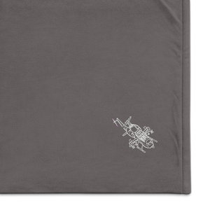 Bell AH-1 Cobra Gunship 4 Port Authority Embroidered Premium Sherpa Blanket