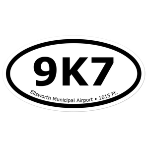 Ellsworth Municipal Airport (K9K7) Oval Sticker