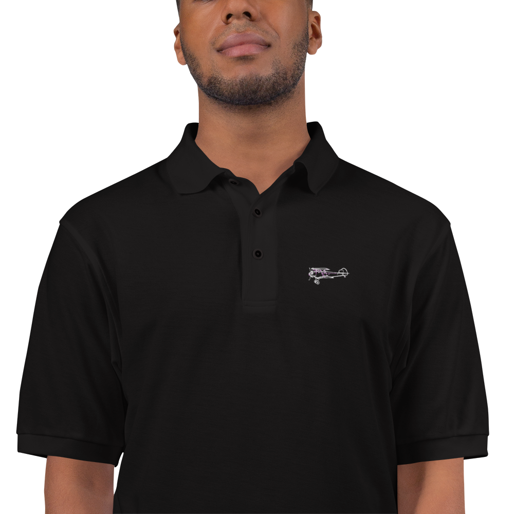 Fleet 7 Deluxe Classic Biplane Port Authority Embroidered Polo Shirt 