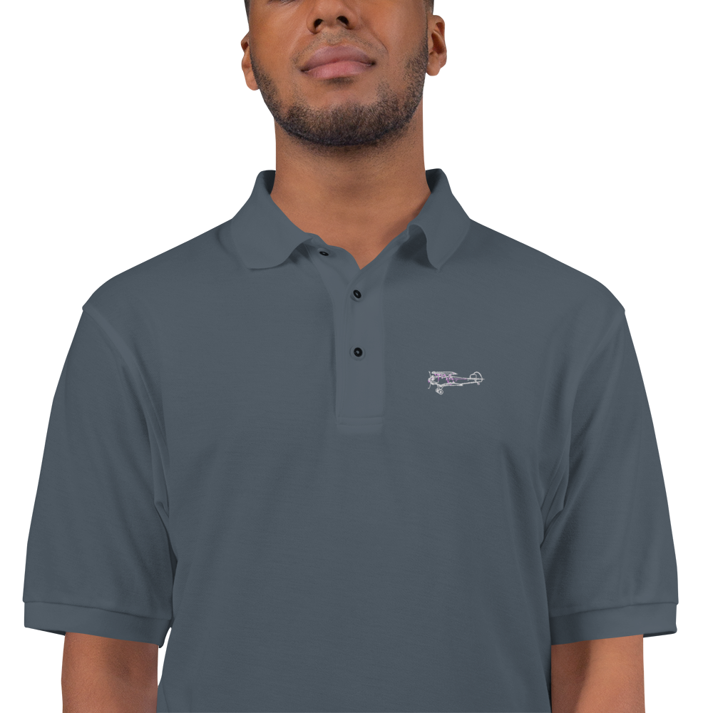 Fleet 7 Deluxe Classic Biplane Port Authority Embroidered Polo Shirt 