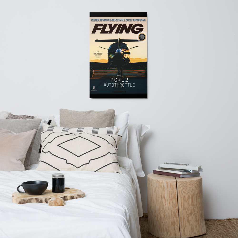 FLYING Magazine Cover Print - November 2018 24×36 Metal Print 