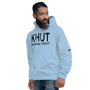 Hutchinson Municipal Airport (KHUT) ICAO Hoodie Sweatshirt
