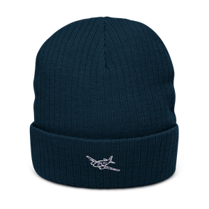 Japanese Defense King Air 90 Atlantis Recycled Cuffed Beanie
