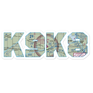 Kingman Airport Clyde Cessna Field (9K8) VFR Sectional Sticker