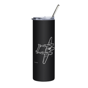 Lockheed P-38 Lightning 5  Stainless Steel Tumbler