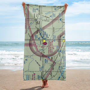 Lyons-Rice County Municipal Airport (LYO) VFR Sectional Towel