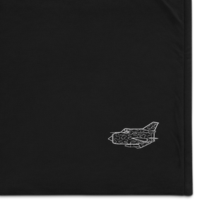MiG-21 Supersonic Legend Port Authority Embroidered Premium Sherpa Blanket