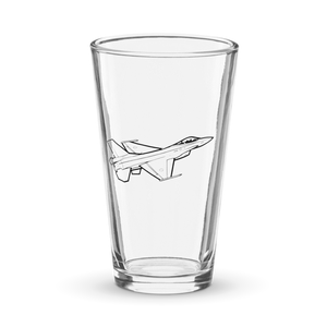 Mitsubishi F-2 Fighter  Shaker Pint Glass