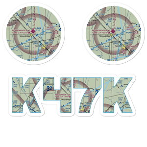 Moundridge Municipal Airport (47K) VFR Sectional Sticker Pack