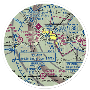 Old Port Royal Airport (6NY1) VFR Sectional Sticker (20 mile)