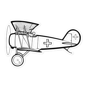 Pfalz D.VII German Fighter Sticker