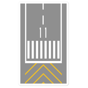 Runway Threshold 11 Stickers