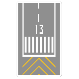 Runway Threshold 13 Stickers