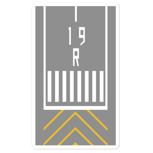 Runway Threshold 19R Stickers