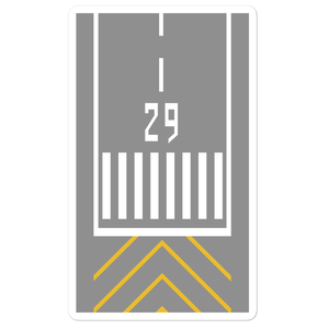 Runway Threshold 29 Stickers