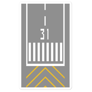 Runway Threshold 31 Stickers