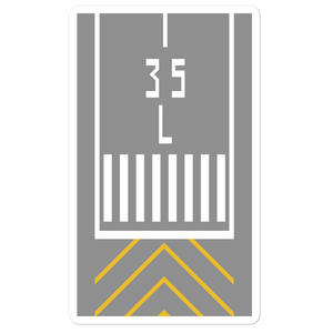 Runway Threshold 35L Stickers