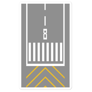 Runway Threshold 8 Stickers
