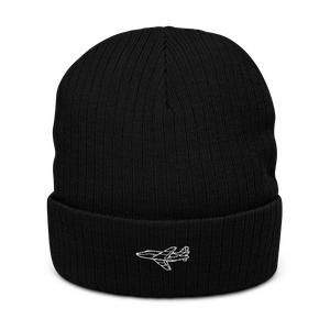 Versatile Military Jet T-39 Sabreliner Atlantis Recycled Cuffed Beanie