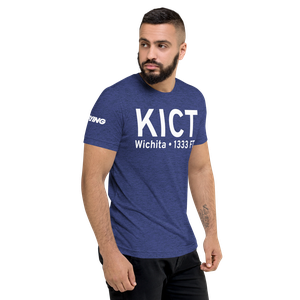 Wichita Eisenhower National Airport (KICT) ICAO Tri-blend T-Shirt