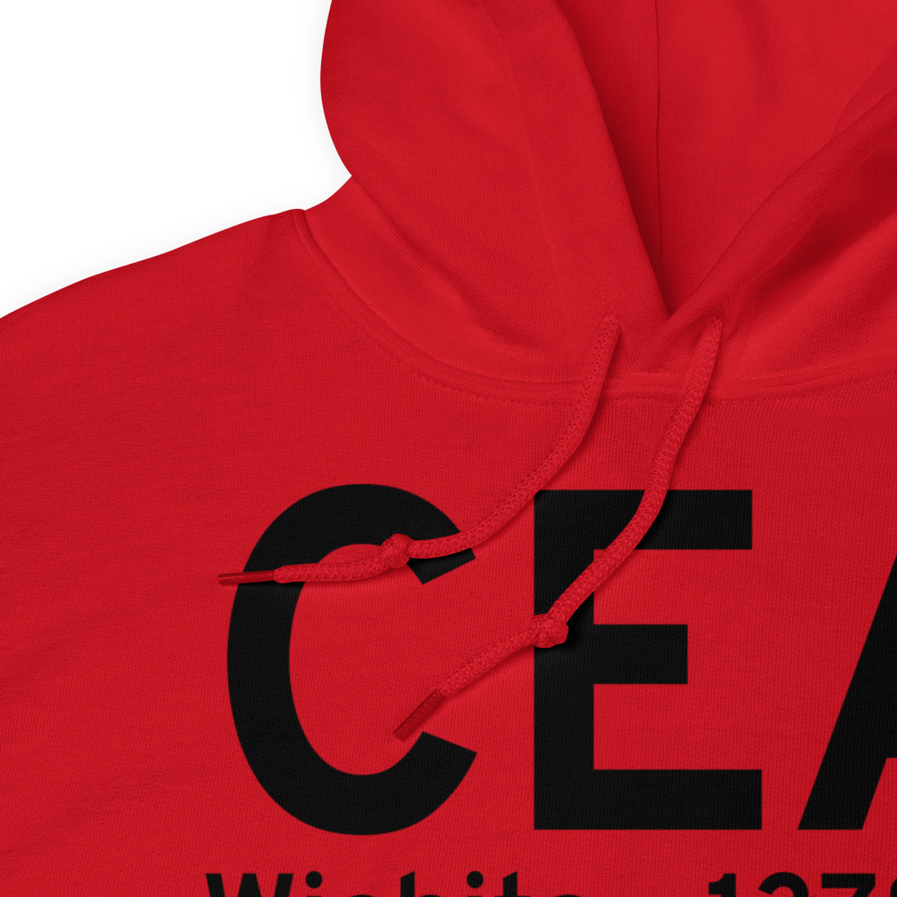 Wichita (KCEA) Airport Hoodie Sweatshirt 